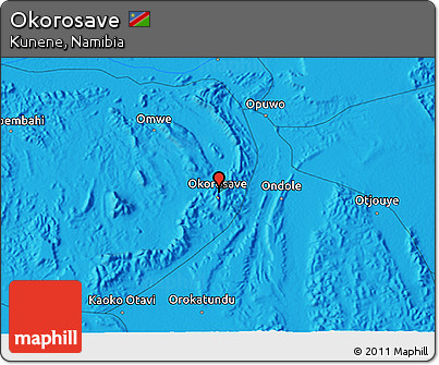 Political 3D Map of Okorosave
