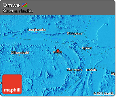 Political 3D Map of Omwe