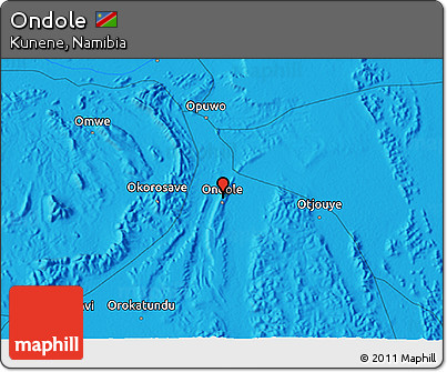 Political 3D Map of Ondole