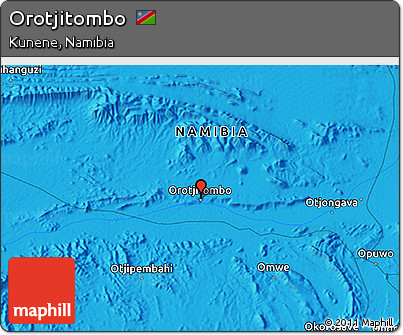 Political 3D Map of Orotjitombo