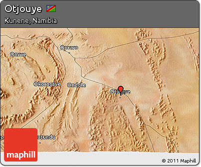 Satellite 3D Map of Otjouye