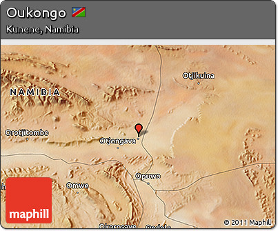 Satellite 3D Map of Oukongo