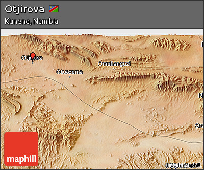 Satellite 3D Map of Otjirova