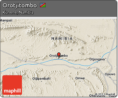 Shaded Relief 3D Map of Orotjitombo