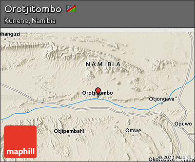 Shaded Relief 3D Map of Orotjitombo