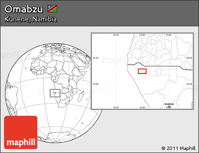 Blank Location Map of Omabzu
