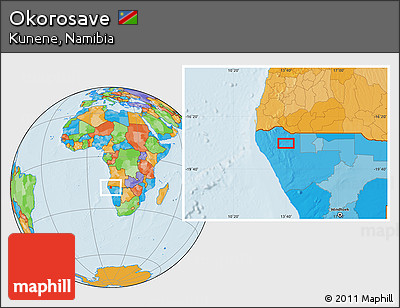 Political Location Map of Okorosave