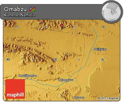 Physical Map of Omabzu