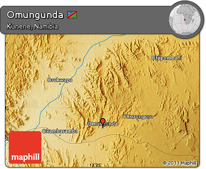 Physical Map of Omungunda
