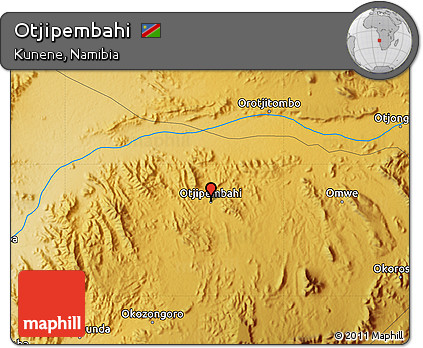 Physical Map of Otjipembahi