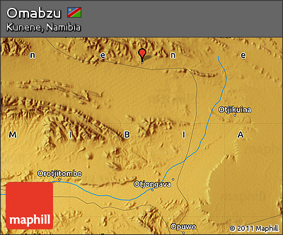 Physical Map of Omabzu