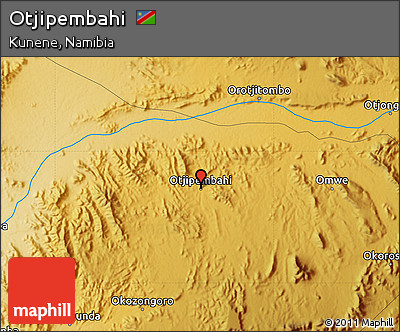 Physical Map of Otjipembahi