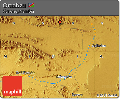 Physical Map of Omabzu