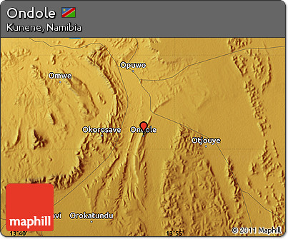 Physical Map of Ondole