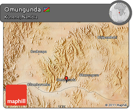 Satellite Map of Omungunda