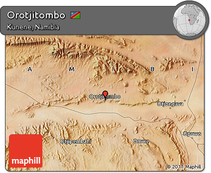 Satellite Map of Orotjitombo