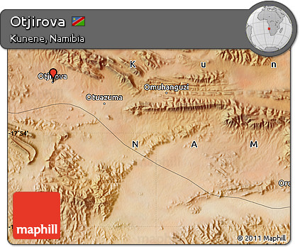 Satellite Map of Otjirova