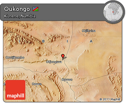 Satellite Map of Oukongo