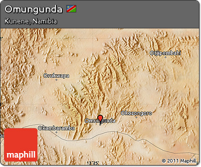 Satellite Map of Omungunda
