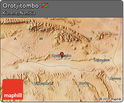 Satellite Map of Orotjitombo