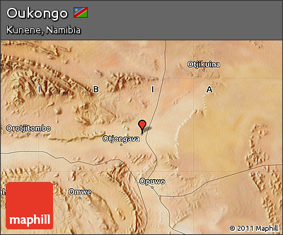 Satellite Map of Oukongo