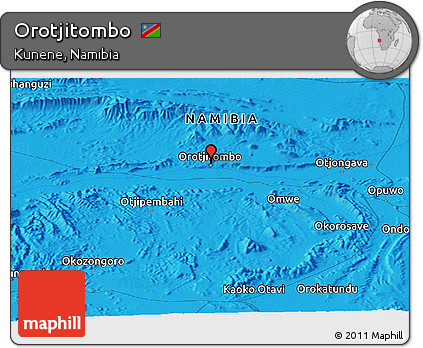 Political Panoramic Map of Orotjitombo