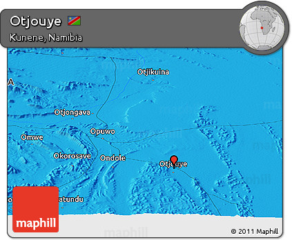 Political Panoramic Map of Otjouye