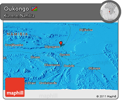 Political Panoramic Map of Oukongo