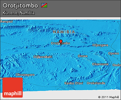 Political Panoramic Map of Orotjitombo