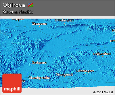 Political Panoramic Map of Otjirova