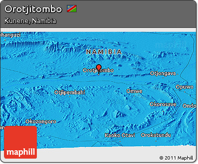 Political Panoramic Map of Orotjitombo