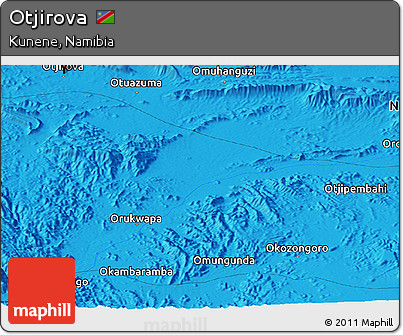 Political Panoramic Map of Otjirova