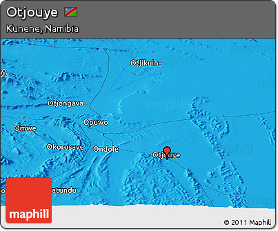 Political Panoramic Map of Otjouye