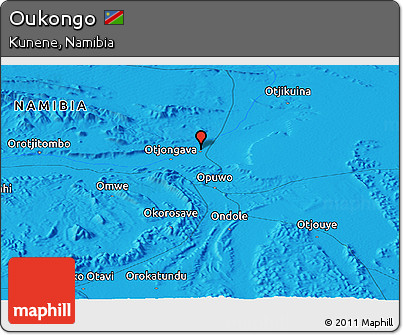 Political Panoramic Map of Oukongo