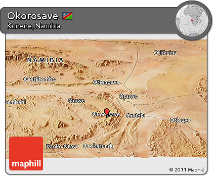 Satellite Panoramic Map of Okorosave