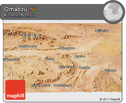 Satellite Panoramic Map of Omabzu