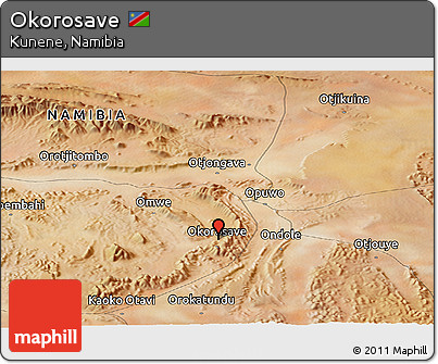 Satellite Panoramic Map of Okorosave