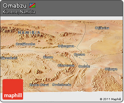 Satellite Panoramic Map of Omabzu