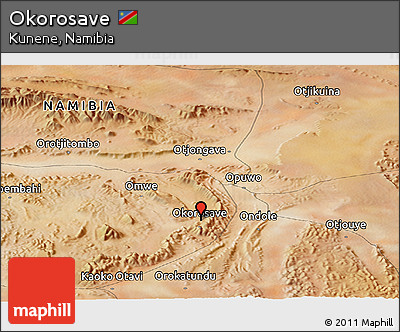 Satellite Panoramic Map of Okorosave