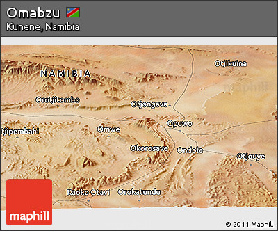Satellite Panoramic Map of Omabzu