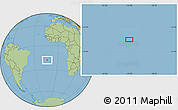 Savanna Style Location Map of the area around 18° 1' 4" S, 13° 31' 30" W