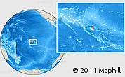 Shaded Relief Location Map of the area around 18° 1' 4" S, 141° 1' 30" W
