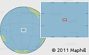 Savanna Style Location Map of the area around 18° 1' 4" S, 143° 34' 29" W