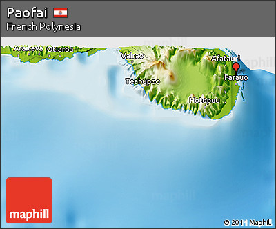 Physical 3D Map of Paofai