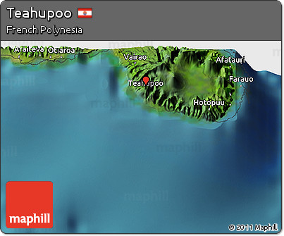 Satellite 3D Map of Teahupoo
