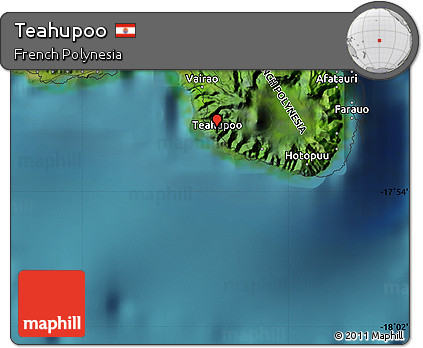 Satellite Map of Teahupoo