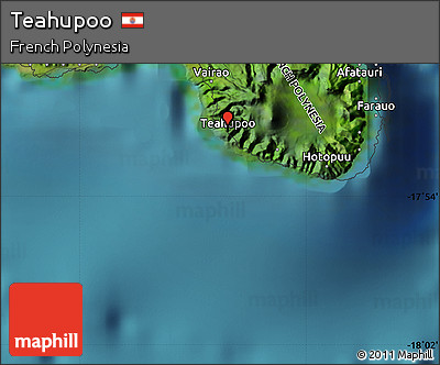 Satellite Map of Teahupoo