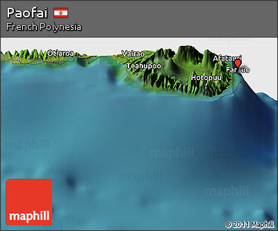 Satellite Panoramic Map of Paofai