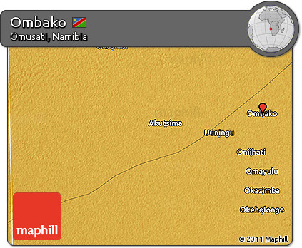Physical 3D Map of Ombako