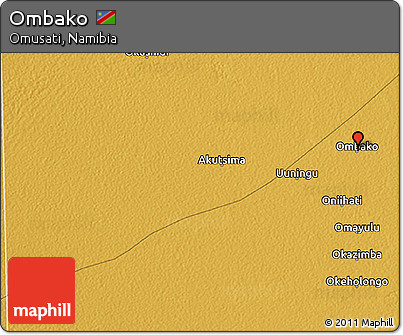 Physical 3D Map of Ombako